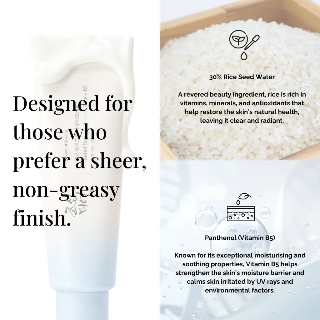 Beauty of Joseon Aqua-Fresh: Rice + B5 SPF50 PA++++ 50ml The CLO Beauty Bar