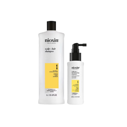 nioxin PRO CLINICAL System 1 Bundle Pack (Shampoo + Leave In Treatment)