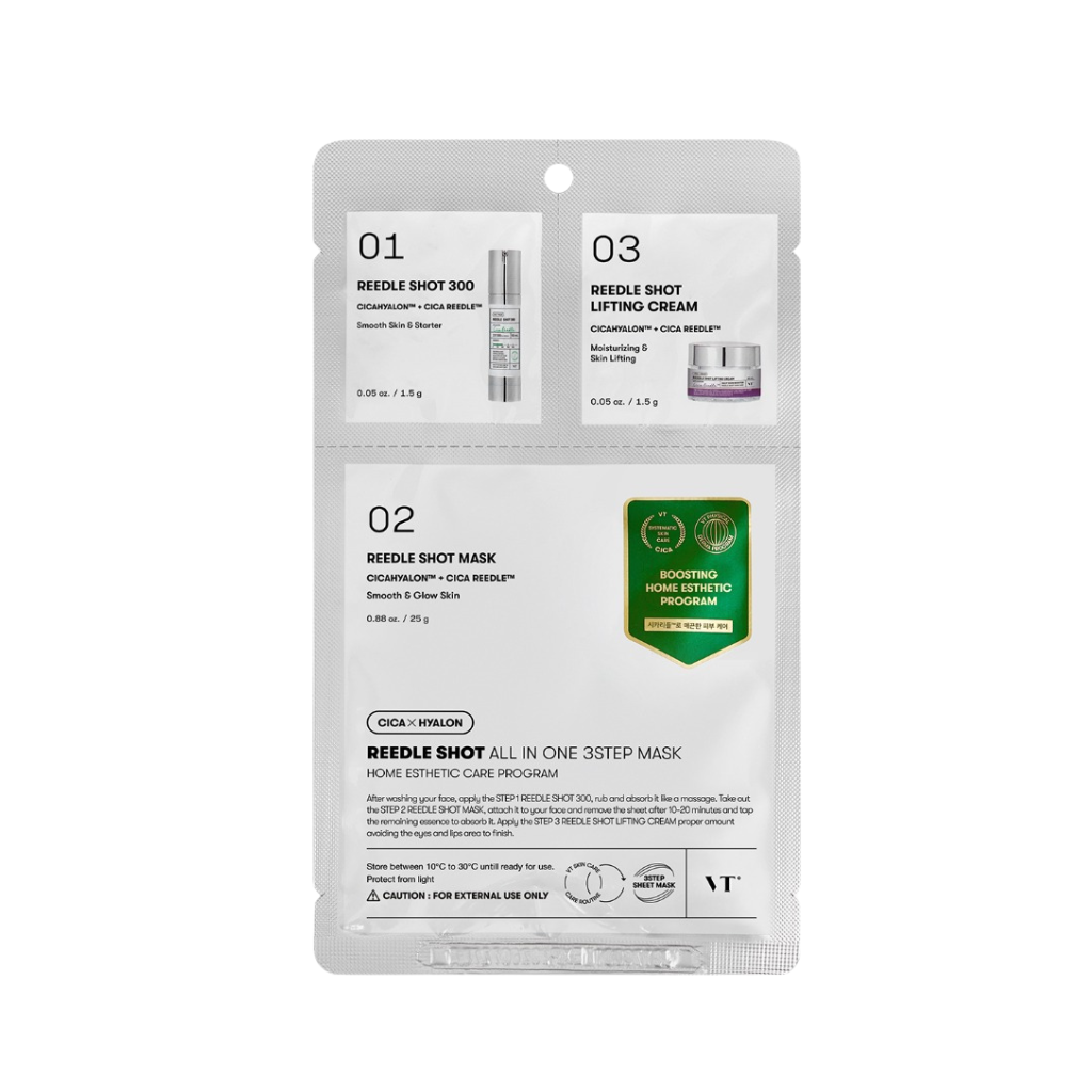 VT Cosmetics Reedle Shot All in One 3-step Mask (5 pieces)