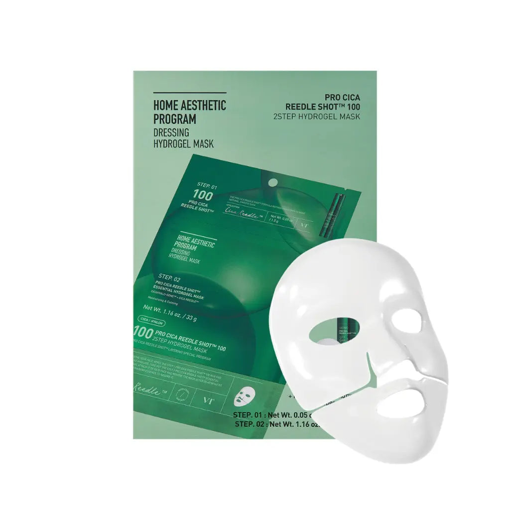 VT Cosmetics Pro Cica Reedle Shot 100 2-Step Hydrogel Mask Bundle (5 pieces) The CLO Beauty Bar