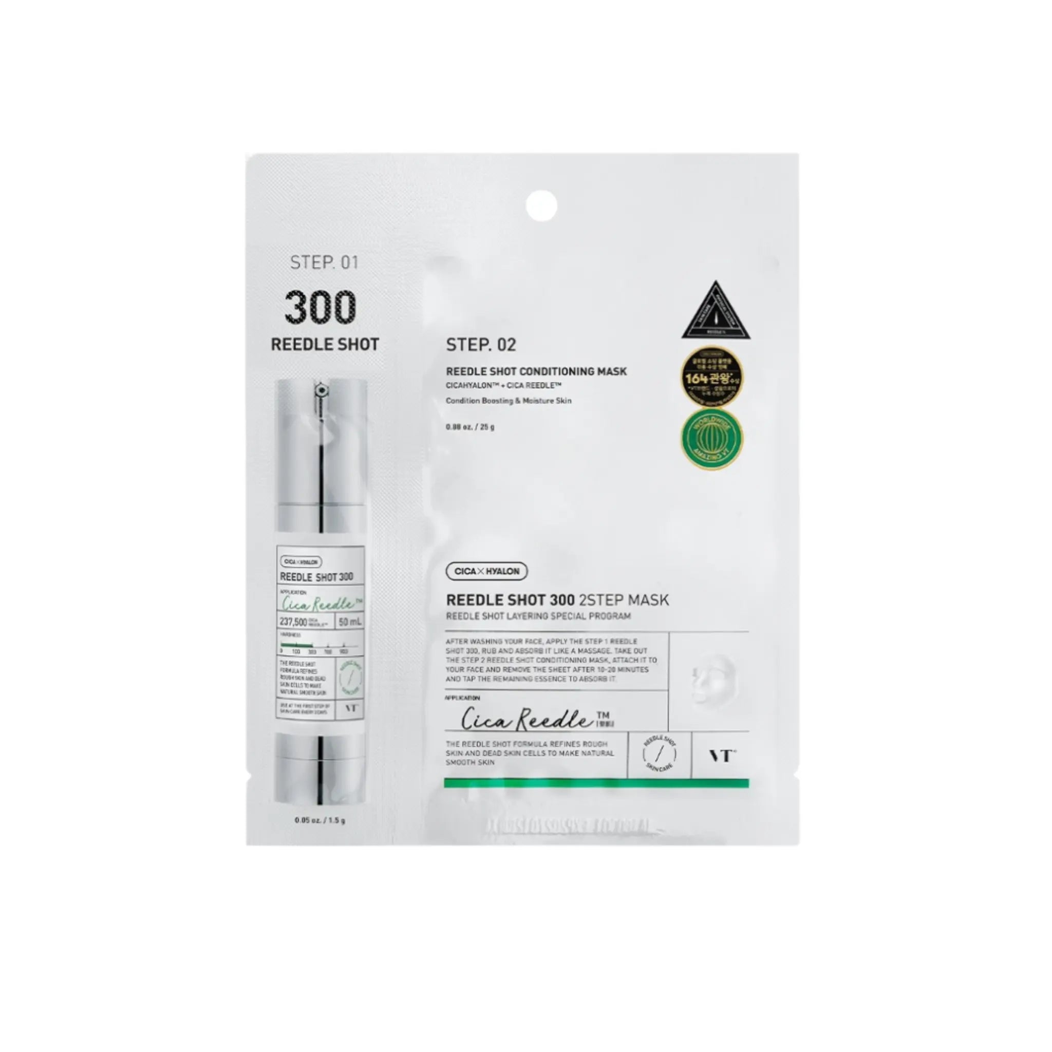 VT Cosmetics Reedle Shot 300 2-Step Mask (5 pieces) The CLO Beauty Bar