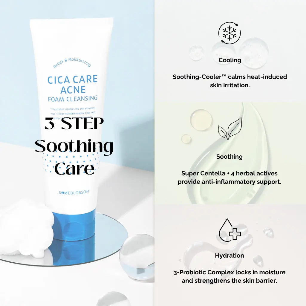 Someblossom Cicacare Foam Cleanser 250ml The CLO Beauty Bar